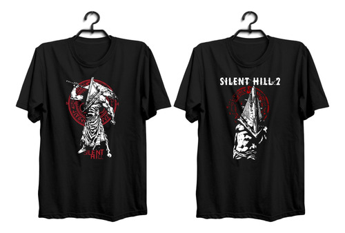 Paquete De 2 Playeras Gamer Pyramid Head Silent Hill Juego