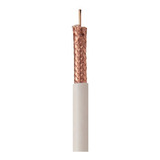 Cable Coaxial Rg6  Blanco Rollo De 305 Metros Al 95%