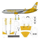 Boeing 737 Fly Bondi Escala 1:100 Papercraf )x Mail)