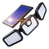 Lampara Led Solar Pared Sensor 3 Modos, Jardines 180w