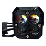 Fara Led Auxiliar 2.5 PuLG Lupa Laser Dual Color 40w 9000lm