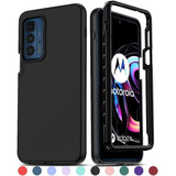 Funda De Silicona Negra Para Moto Edge 20 Pro 