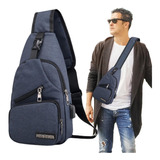 Bolsos Bandolera Mochila Casual Hombro Hombre Con Carga Usb