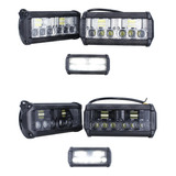 Par Faros Barra 16 Led Lupa Dual Auxiliar Jeep 4x4 Estrobo