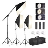 Set Fotografico Kit De Luces Led Fotografias Estudio Kiboule