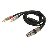 Cable De Sonido Xlr A Doble Rca, Divisor En Y, Hembra, Chapa