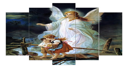 Panel Decorativo 5 Piezas Angeles