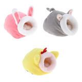 3pcs Invierno Cálido Conejo Guinea Guinea Hamster Casa Cama