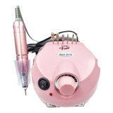 Motor Lixadeira Nail Drill Porquinho Prof 35000 Rpm Bivolt Cor Rosa