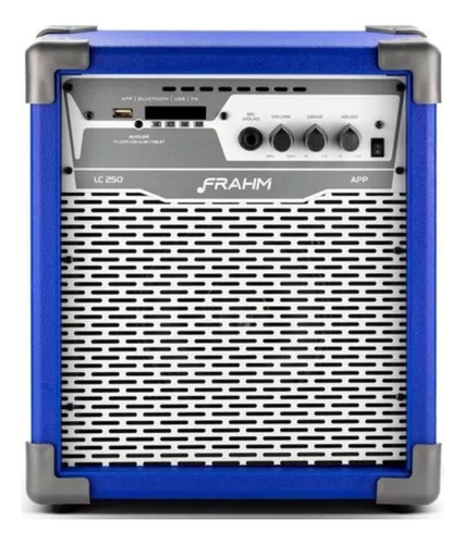 Caixa Som Amplificada Frahm Lc250 Bluetooth Usb Sd Fm Cores