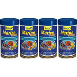 Tetra Ração Para Peixe Marinho Marine Flakes 52g Kit 4un