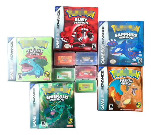 Pokémon Colección 5 Juegos Gba Juego Físico En Caja