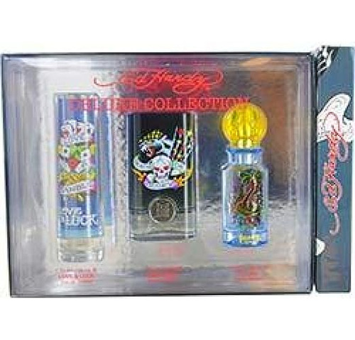 Ed Hardy Deluxe Collection 3 Piece Gift Set For Men