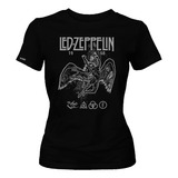 Camiseta Dama Mujer Led Zeppelin Rock Metal Dbo2