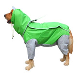 Capa Impermeable De Lujo Para Lluvia Para Perro Verde