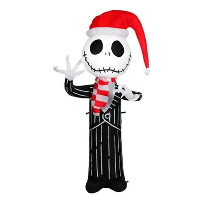 Inflable Navideño Luz Led Jack Skellington Navidad 1.5m Negro | Envío gratis