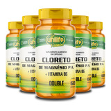 Kit 5 Cloreto De Magnésio P.a. 800mg Unilife 60 Cápsulas Sabor Sem Sabor