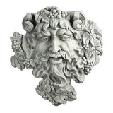 Diseño Toscano Bacchus, Escultura De La Pared God Of Wine Gr