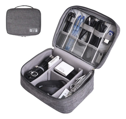 Estuche Organizador Grande Valija Kit De Viaje Para Cables