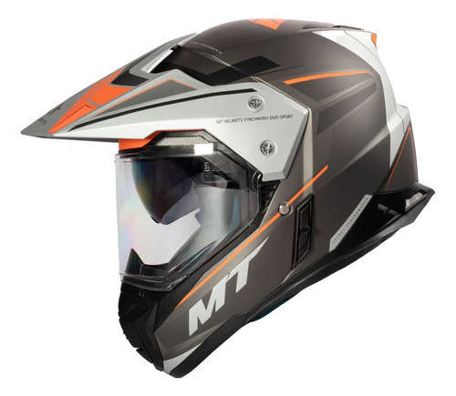 Casco Mt Helmets Synchrony Duo Sport Patrol B4 Naranja