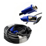 Cable Vga Largo 20 Metros Macho A Macho Monitor Pc Proyector