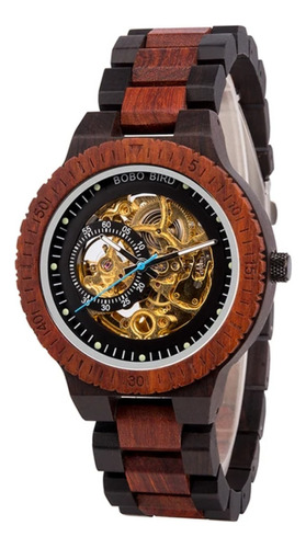 Reloj Automático De Madera Para Hombre Bobo Bird Gr005-2