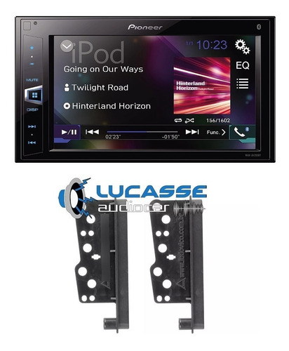 Stereo Pioneer Doble Din Usb Bluetooth + Marco Toyota Hilux