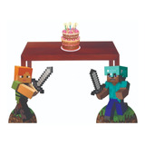 Kit Minecraft Festa Decoração Totem 50cm Bonecos Decorativos