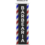 Banner Barbearia Barbeiro Barba Serviço Lona 100x30cm