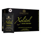 Xylitol Adoçante Natural Essential Nutrition 50 Sachês De 5g