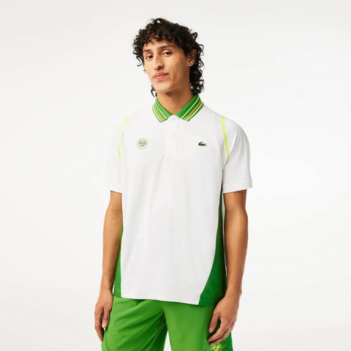 Playera Polo Hombre Lacoste Roland Garros Tennis Dh6071-20