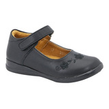 318-01 Zapatos Escolar Negros