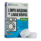 03 Tabletes Limpa Maquina De Lavar Roupas Tabclean Neutro