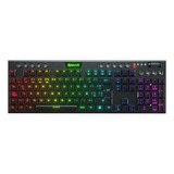 Teclado Redragon Horus Fs Wireless Bt, Usb, Switch Red Negro