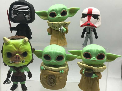 6 Figuras Baby Yoda Star Wars Mandalorian (5-6 Cm)