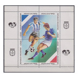 1990 Mundial De Futbol Italia 90 - Argentina (bloque) Mint