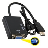 Cabo Adaptador Conversor Hdmi In Macho Para Vga Out Fêmea