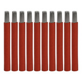 Bolígrafo Microblading Rojo 21r Con 50 Tubos Y Cuchillas De