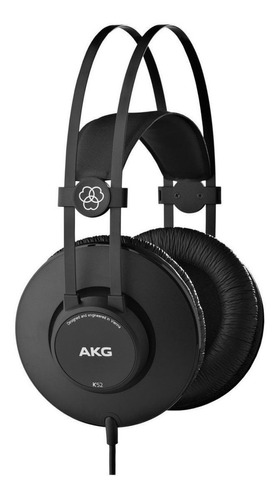 Audífonos Akg Blackshark K52 Abz Matte Black Con Luz  Azul