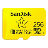 Cartão Memória Microsdxc 256gb Nintendo Switch Sandisk Lite