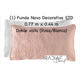 4 Fundas Almohada Novo Std (2 Rosa/blanco 2 Olivo) Vianney