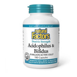 Natural Factors | Acidophilus & Bifidu 10 Bil | 180 Caps