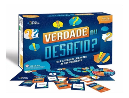 Jogo Verdade Ou Desafio ? Divertido Empolgante Pais & Filhos