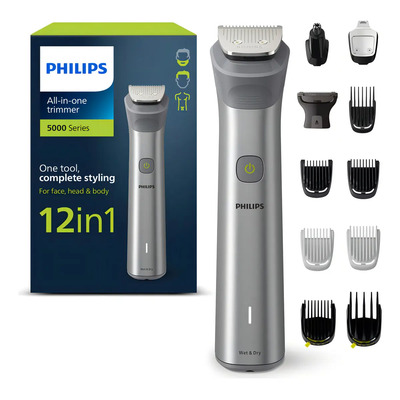 Philips Multigroom Series 5000 Recortador 12 Acc Mg5940\u002F15 Gris Oscuro | Envío gratis