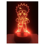 Lampara 3d Led Naruto Ilusion 7 Colores