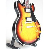 Es-335 Sunburst Guitarra - Modelo A Escala 1:4 Mini.