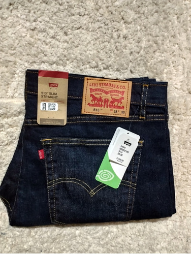 Pantalón Mezclilla Hombre Levi's 513 Slim, Talla 38x30 (934)