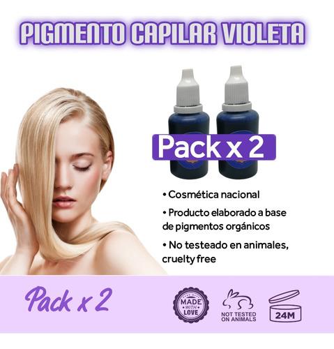 Matizador Pigmento Violeta / Pack X 2 - 30ml C/u