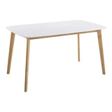 Mesa De Comedor Eames Claire 120 X 80 Nordica Madera Ct