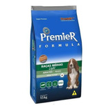 Alimento Premier Super Premium Formula Light Para Cão Adulto De Raça Média Sabor Frango Em Sacola De 15kg